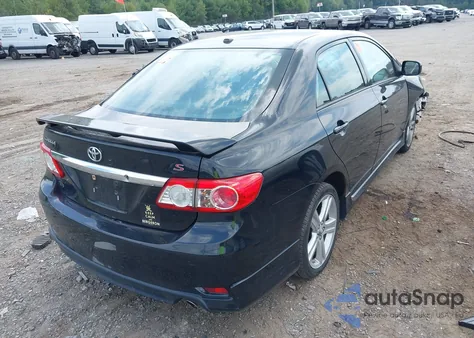 2013 Toyota Corolla S z USA, uszkodzony, nr VIN 2T1BU4EE9DC098403